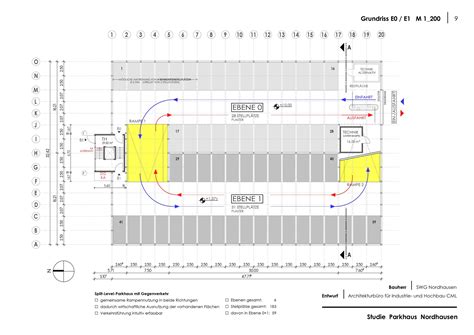 Übersichtskarte des Klinikgeländes mit Markierung der Parkhäuser und Behindertenparkplätze.