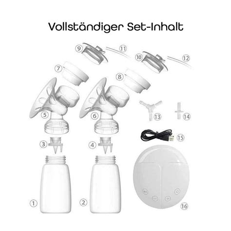 Detailansicht der Motoreinheit und des Netzteils einer elektrischen Milchpumpe