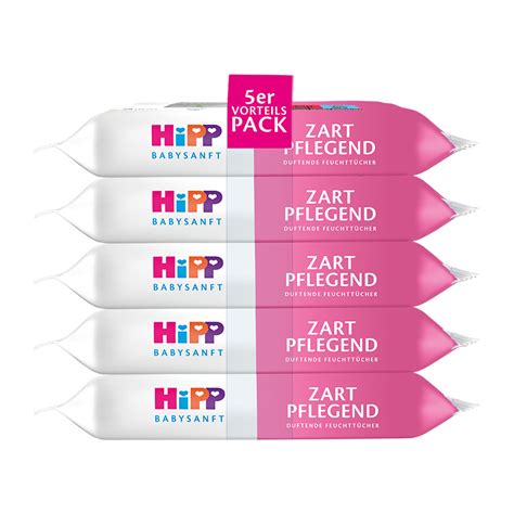 Verpackung der HiPP Babysanft Feuchttücher Zart Pflegend