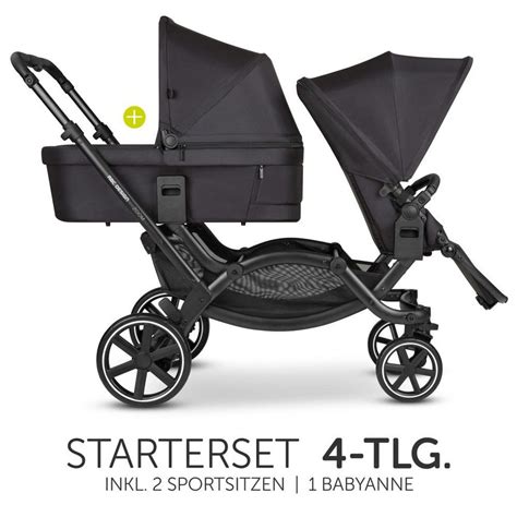 ABC Design Zoom 2 mit Babywanne und Sportsitz, beide Sitze in Blickrichtung der Eltern