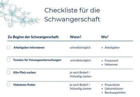 Checkliste: Wichtige Schritte für Schwangere in der Ausbildung