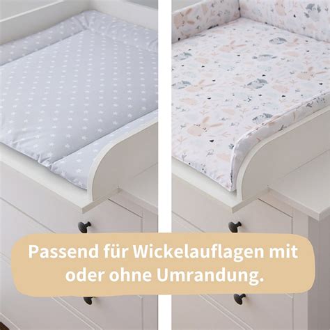 Vergleich von Wickelauflagen mit unterschiedlicher Polsterung und Dicke