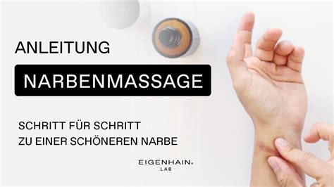 Illustration einer sanften Narbenmassage