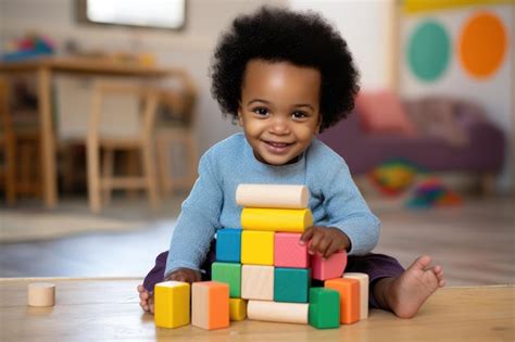 Ein Kleinkind spielt mit einem bunten Activity Center