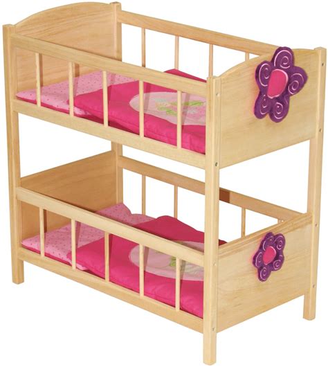 Illustration des roba Puppenetagenbett Happy Fee mit zwei Puppen