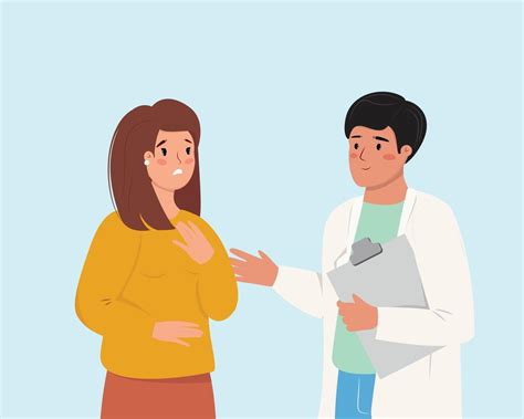 Symbol für einen Arzt, der mit einem Patienten spricht