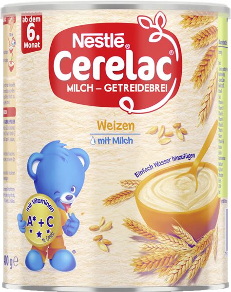 Schema zur Zubereitung von CERELAC Milch-Getreidebrei