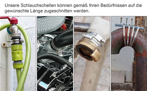 Detailansicht des Wasseranschlusses an einer Rutsche mit Schlauch und Schlauchschelle