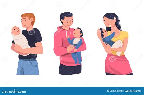 Illustration: Eltern halten Baby nach dem Füttern in aufrechter Position