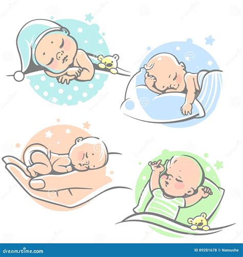 Abbildung eines friedlich schlafenden Babys in einem Kinderbett.