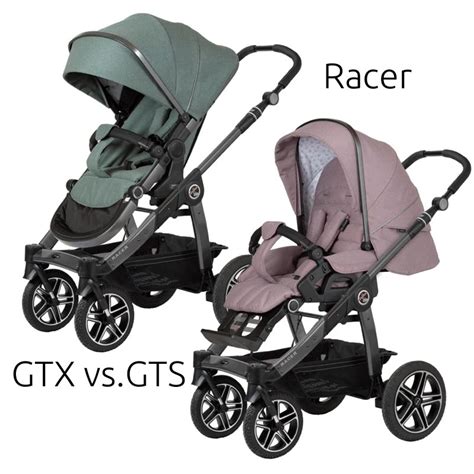 Gegenüberstellung der Hartan Racer GTX und GTS Modelle mit Hervorhebung der Unterschiede
