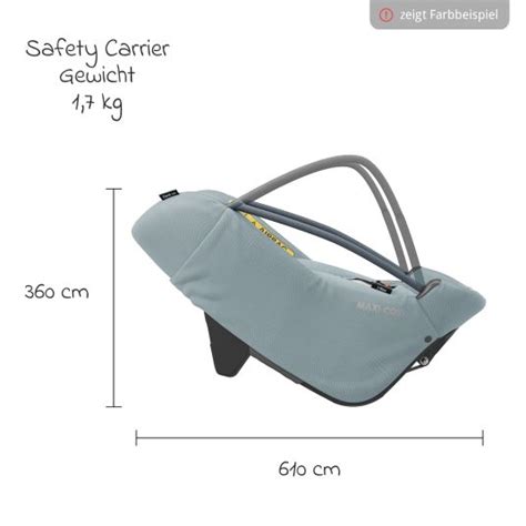 Vergleichstabelle der Gewichte von Maxi-Cosi Coral Soft Carrier und herkömmlichen Babyschalen.