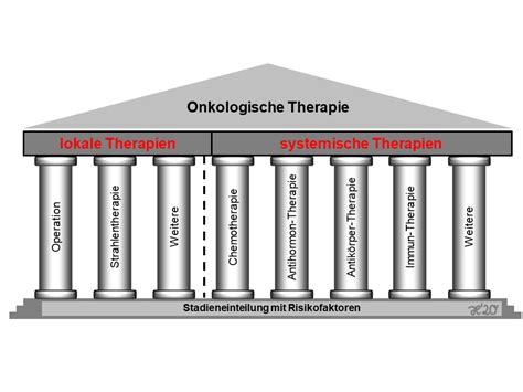 Grafik, die die verschiedenen Therapieansätze der medikamentösen Onkologie darstellt