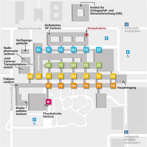 Kontaktinformationen und Anfahrtsplan der Klinik