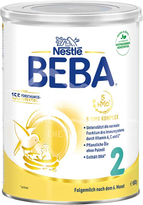 Schema zur Unterscheidung von Pre-Nahrung und Folgemilch