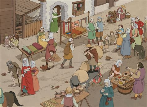 Eine Illustration aus dem Mittelalter, die Bräuche und Aberglauben rund um Schwangerschaft darstellt.
