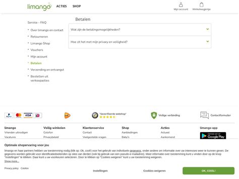 Screenshots der limango Website und des Instagram-Profils