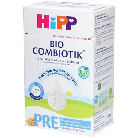 Vergleichstabelle der Nährwerte von HiPP Bio Combiotik Pre und HiPP HA Combiotik Pre