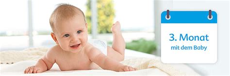 Schema eines typischen Tagesablaufs für ein 3 Monate altes Baby mit eingezeichneten Wach- und Schlafphasen.