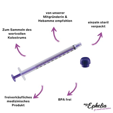 Foto einer Spritze mit Kolostrum, bereit zur Aufbewahrung oder Verabreichung