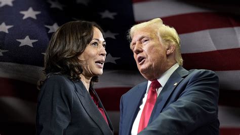 Porträt von Donald Trump und Kamala Harris