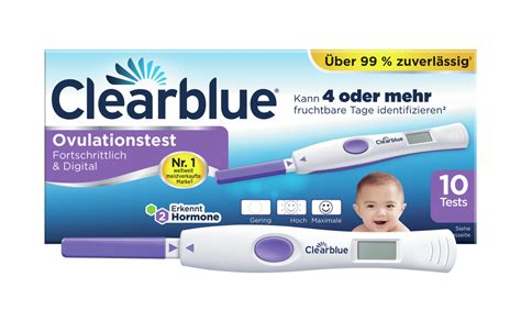 Infografik mit häufig gestellten Fragen zum Clearblue Ovulationstest