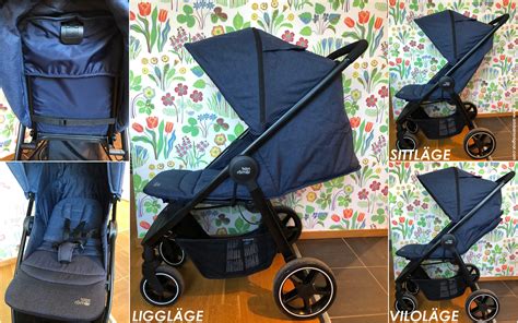 Infografik mit den Maßen des Britax B-Agile M Kinderwagens im aufgeklappten und gefalteten Zustand