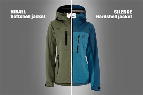 Grafik, die die Unterschiede zwischen Hardshell-, Softshell- und Isolationsjacken veranschaulicht.