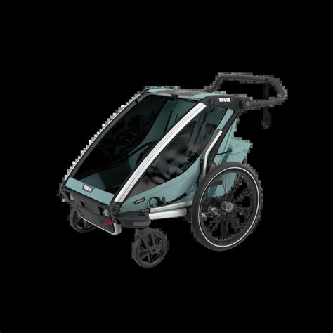 Illustration verschiedener Thule Produkte wie Fahrradträger, Dachboxen und Kinderanhänger