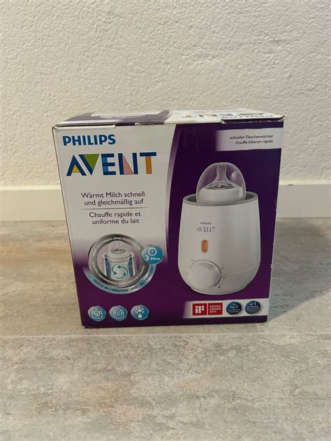 Nahaufnahme des Bedienfelds des Philips Avent Flaschenwärmers