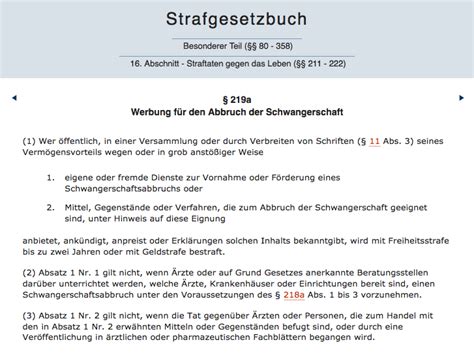 Schema zur Aufhebung des § 219a StGB und dessen Auswirkungen auf die Informationsfreiheit von Ärzten und Schwangeren.