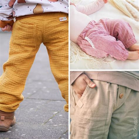 Beispiel für angepasste Schnittteile einer Musselin-Hose