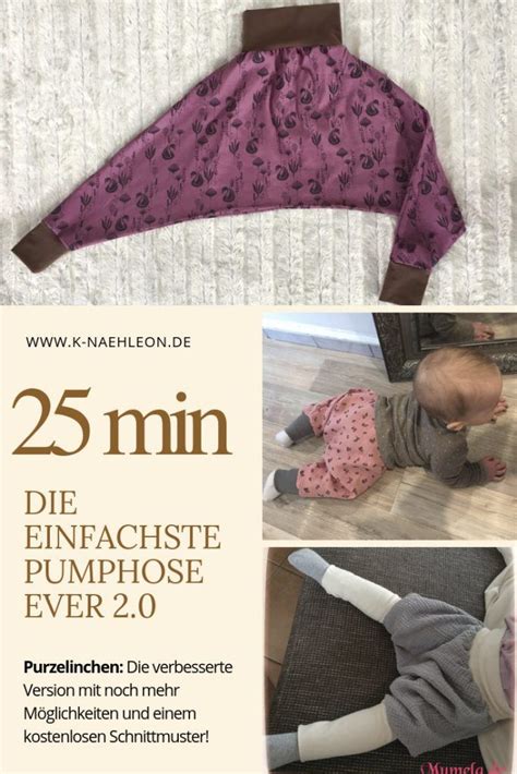 Schnittmuster für die Pumphose Purzelinchen