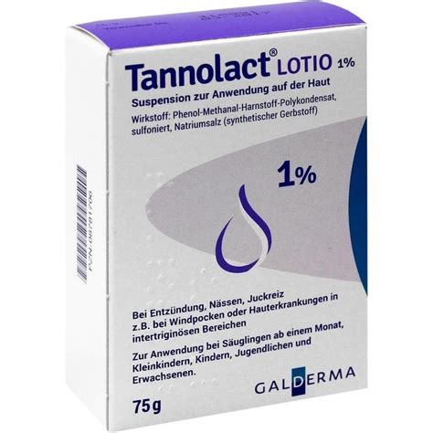 Infografik, die die häufigsten Nebenwirkungen von Tannolact Lotio visuell darstellt.