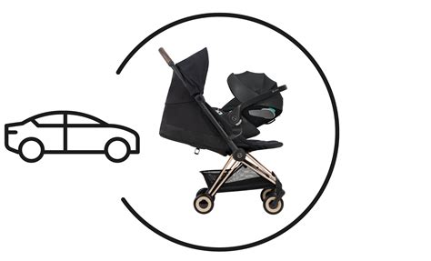 CYBEX Coya Buggy im Einsatz auf Kopfsteinpflaster, um seine Wendigkeit und Stoßdämpfung zu demonstrieren