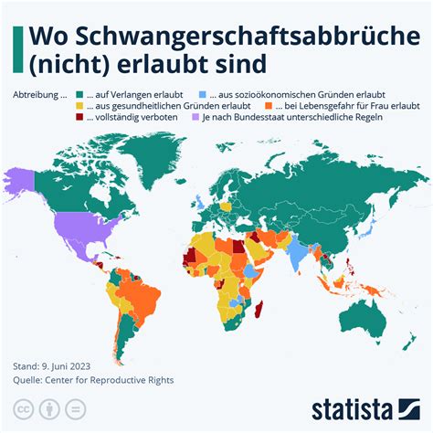 Grafik zur weltweiten Verteilung von Schwangerschaftsabbrüchen und Zugangsbeschränkungen