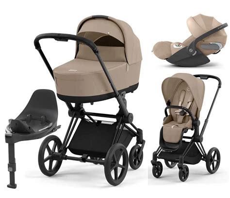 Cybex Priam Sitzeinheit in verschiedenen Positionen, inklusive Tischhöhe