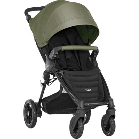Illustration des Britax B-Motion 4 Plus Kinderwagens in Neon Black