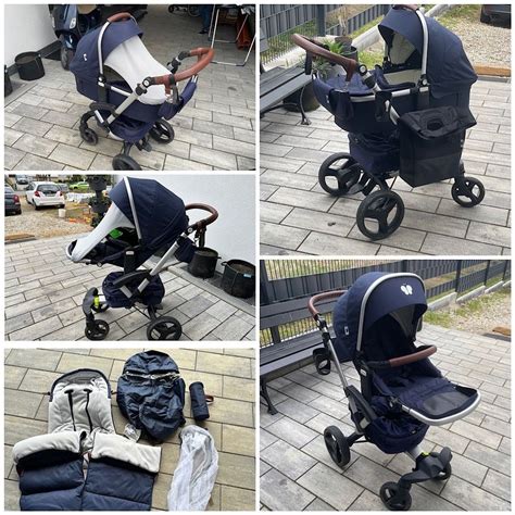 Bonavi 2.0 Kinderwagen in Anthrazit mit Babywanne und Zubehör