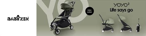 Babyzen YOYO² Kinderwagen in verschiedenen Farben, zusammengeklappt und aufgeklappt