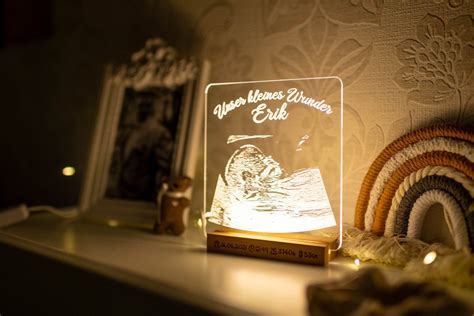 Beispiel eines 3D-Glascubes mit eingescanntem Ultraschallbild
