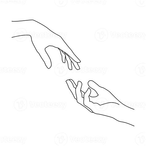 zwei Hände, eine ältere und eine jüngere, die sich berühren, symbolisierend die Verbindung zwischen Leben und Tod