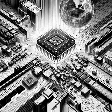 Weltkarte mit Hervorhebung der globalen Chip-Lieferketten und Taiwans zentraler Rolle