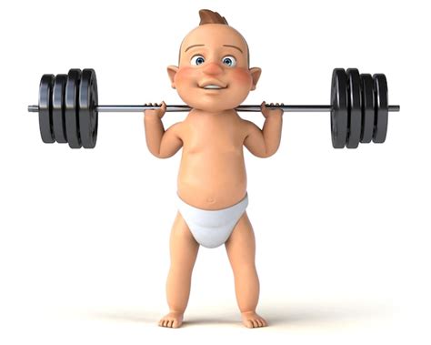 Illustration eines Babys mit entspannten Muskeln