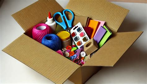 Beispiele für Bastelmaterialien für Kleinkinder: Papier, Karton, Naturmaterialien