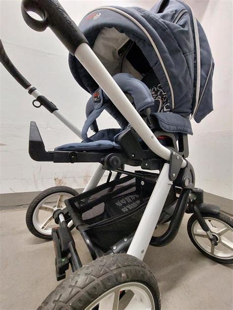 Hartan Xperia Kinderwagen in blau mit Babywanne und Sportsitz