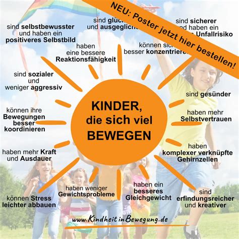 Infografik: Die positiven Auswirkungen von Bewegung auf die kindliche Entwicklung