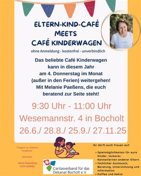 Infografik mit den Zielen des Café Kinderwagen: Austausch, fachkundige Beratung, Kennenlernen für junge Eltern.