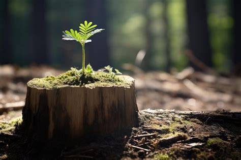 Totoro und die Schwestern auf dem riesigen Baum, der aus den Nüssen gewachsen ist