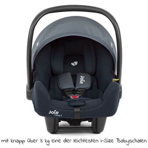 Illustration einer Joie i-Snug 2 Babyschale mit einem Baby darin